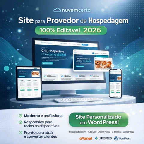 Site para Provedor de Hospedagem Revenda de Hospedagem Host