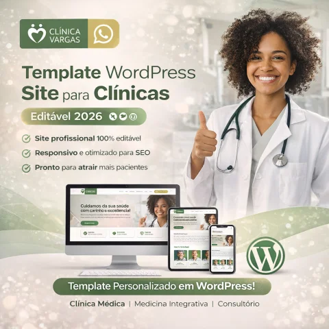 Template Site para Clínicas 100% Editável 2026