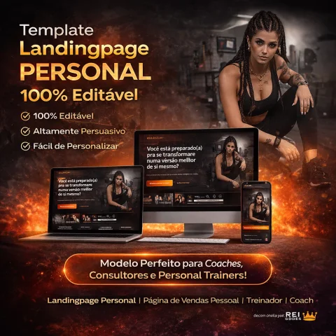 Template Landing Page Personal Trainer 100% Editável