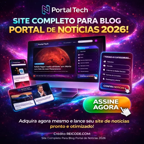Site Completo Para Blog Portal de Notícias 2026