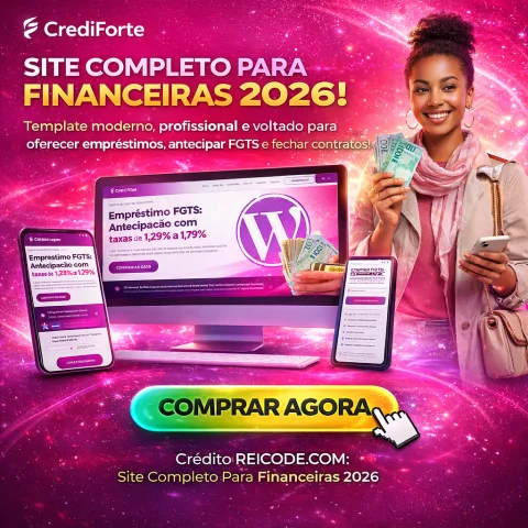 Site Completo Para Financeiras 2026