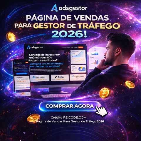 Página de Vendas Para Gestor de Tráfego 2026