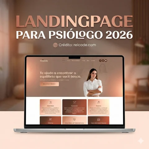 Landing Page para Psicólogos e Terapeutas - Design Acolhedor 2026