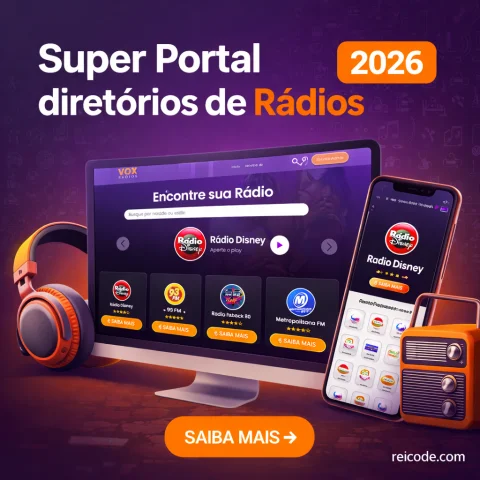 Super Portal Diretórios de Rádios PHP 2026
