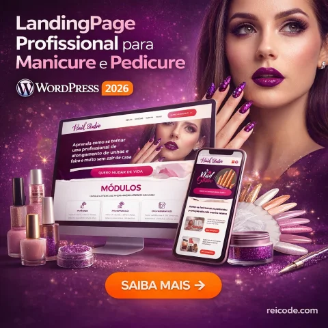 LandingPage Profissional para Manicure e Pedicure em WordPress 2026