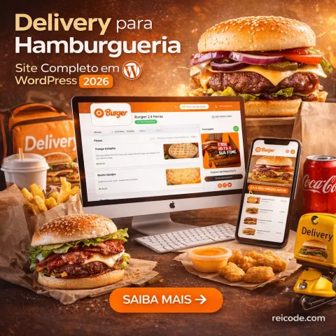 Delivery para Hamburgueria – Site Completo em WordPress 2026