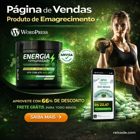Página de Vendas Produto de Emagrecimento 100% Editável