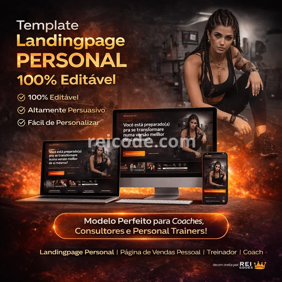 Template Landing Page Personal Trainer 100% Editável