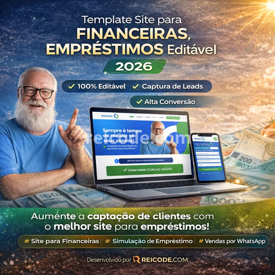Template Site para Financeiras e Empréstimos 2026