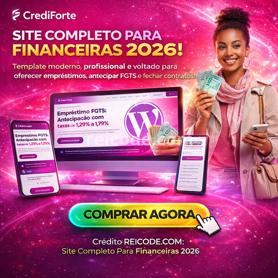 Site Completo Para Financeiras 2026