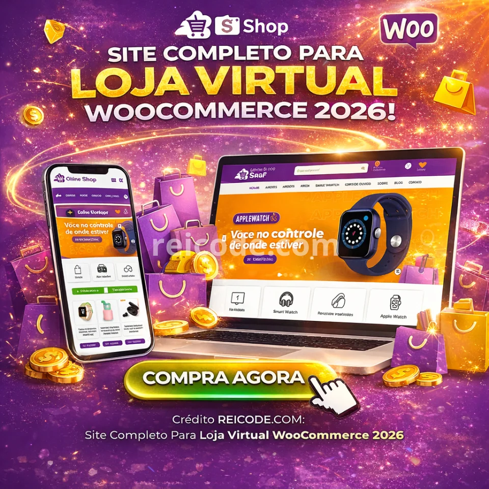 Site Completo Para Loja Virtual WooCommerce 2026