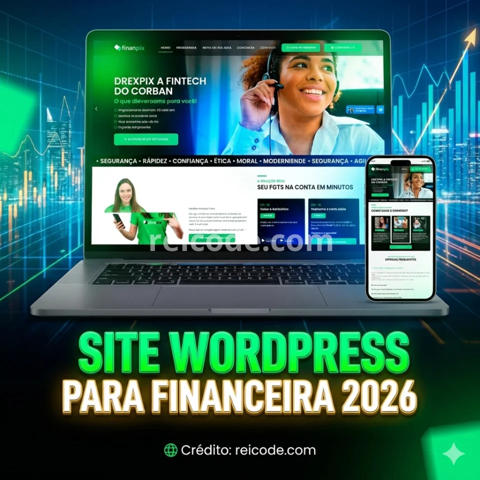 Site Pronto para Financeira e Correspondente Bancário (Corban) - Edição Fintech 2026