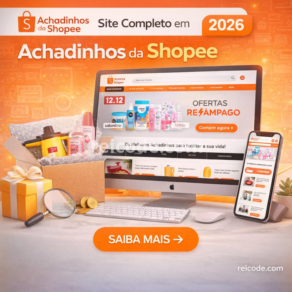 Site Completo em WordPress para Achadinhos da Shopee 2026