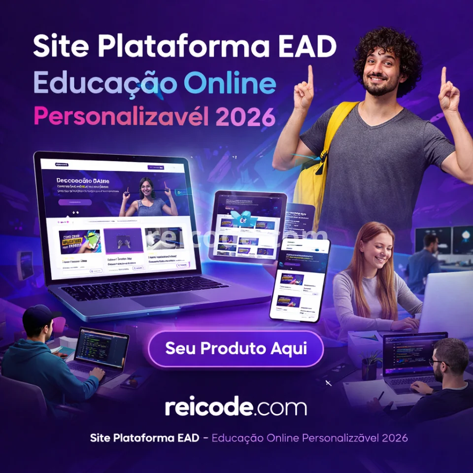 Site Plataforma EAD – Educação Online Personalizável 2026