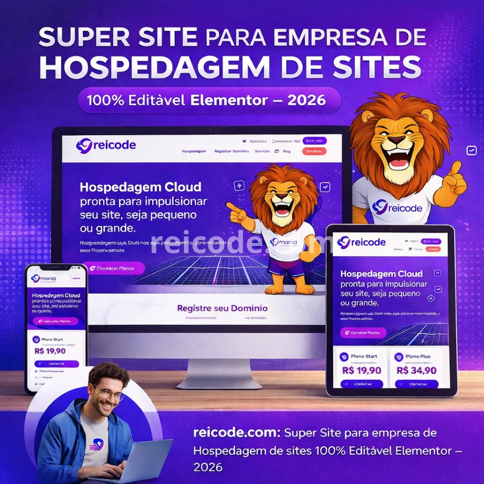 Super Site para Empresa de Hospedagem de Sites Host – 2026