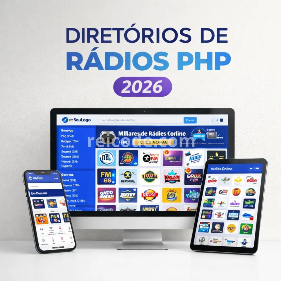 Super Portal Diretórios de Rádios PHP 2026