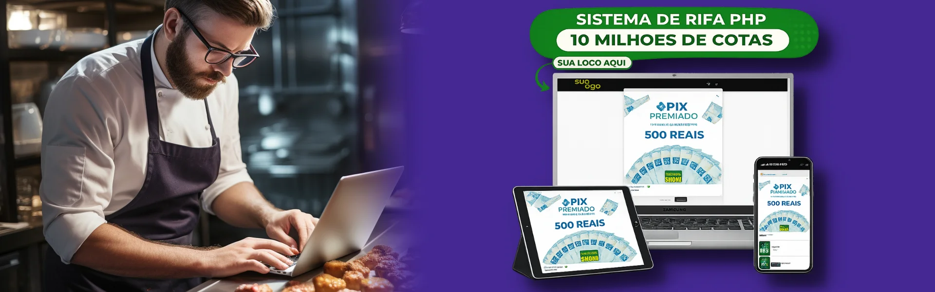 Site de Rifa Premium